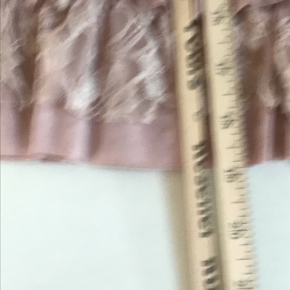 Kenar size size large pink tiered lace camisole shelf bra layered or tiered - Picture 5 of 13